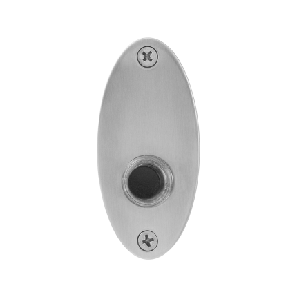 Jaren 30 deurbel GPF9826.03 ovaal 80x38x2 mm RVS geborsteld