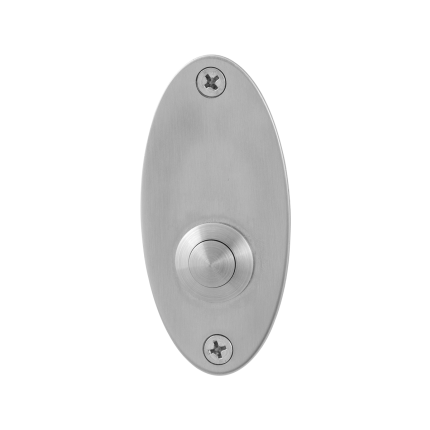Jaren 30 deurbel GPF9827.03 ovaal 80x38x2 mm RVS geborsteld