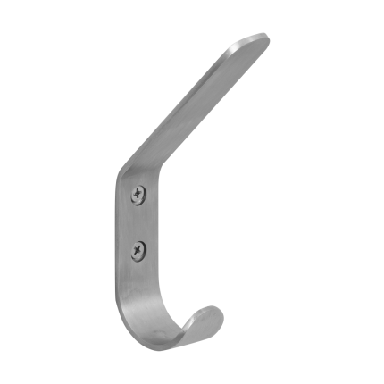 Jashaak en hoedhaak RVS, 125x21x75 mm