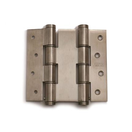 Justor deurveerscharnier dubbelwerkend RVS gepolijst, 120 mm lang, dd 40mm