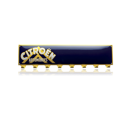Kapstok emaille zwart, 700x190 mm