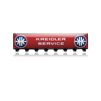 Kapstok rood emaille 700x190 mm