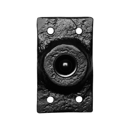 Klassieke deurbel KP4748 rechthoekig 45x78 mm smeedijzer zwart