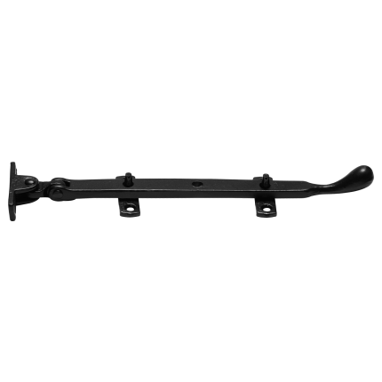 KP1312 raamuitzetter 254mm smeedijzer zwart, inclusief 2 pennen