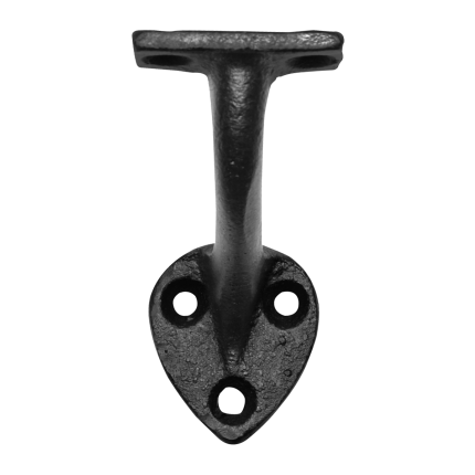 KP3491 leuninghouder 51mm smeedijzer zwart