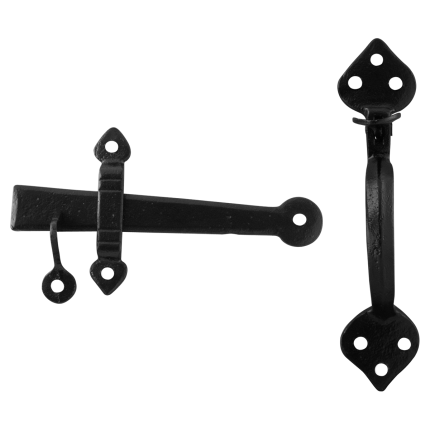 Boerenklinkstel Smeedijzer Zwart KP6056