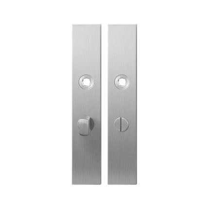 Langschild GPF1100.25 WC57/5 normale knop RVS geborsteld