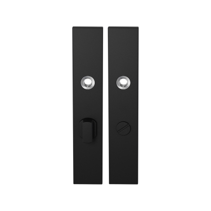 Langschild GPF8100.25 WC63/8 grote knop zwart