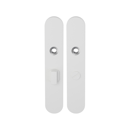 Langschild GPF8100.60 WC55/8 grote knop wit