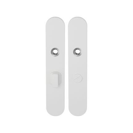 Langschild GPF8100.60 WC57/5 grote knop wit