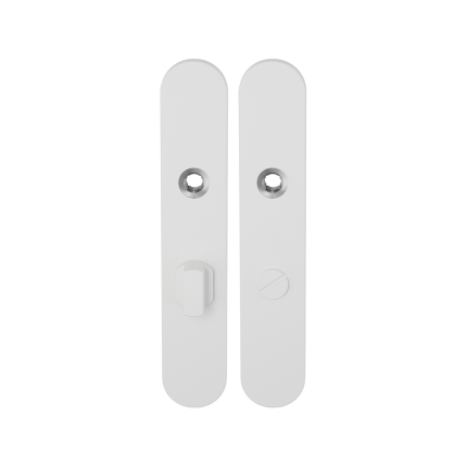 Langschild GPF8100.60 WC63/8 grote knop wit
