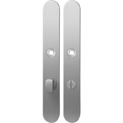 Langschild XL GPF1100.70 WC72/8 grote knop RVS geborsteld