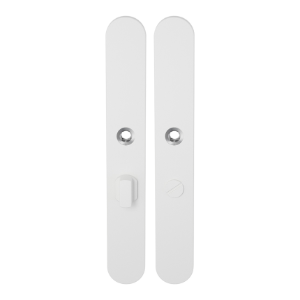 Langschild XL GPF8100.80 WC55/8 grote knop wit