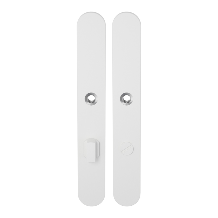 Langschild XL GPF8100.80 WC72/8 grote knop wit