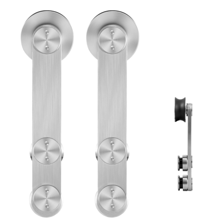 GPF0515.09 schuifdeurhanger set Linja RVS t.b.v. extra deur