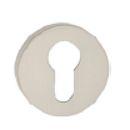 Luxuria Cilinderrozet rond, mat nikkel, 52x10mm