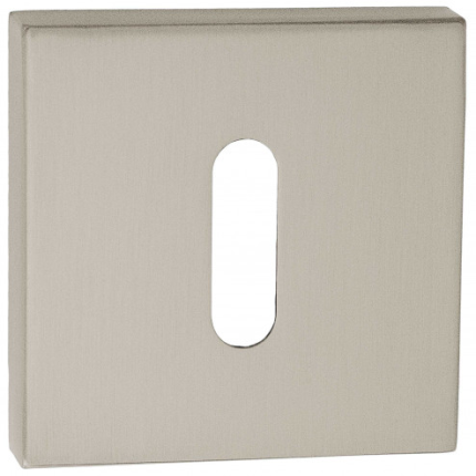 Luxuria Sleutelrozet, mat nikkel, 52x52x10mm