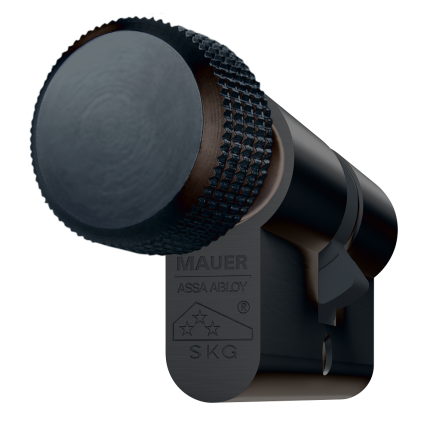 Mauer Knopcilinder MLP Zwart