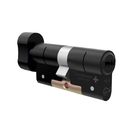 M&C Condor antikerntrek dubbele knopcilinder, zwart
