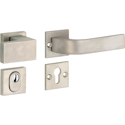 M&T knop- en krukgarnituur knop links PC met kerntrek SKG*** Trinity, mat nikkel ongelakt