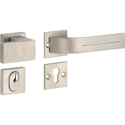 M&T knop- en krukgarnituur knop rechts PC met kerntrek SKG*** Toro, mat nikkel ongelakt