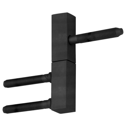 M&T paumelle Mini, mat zwart PVD rechts, 82x15x15mm