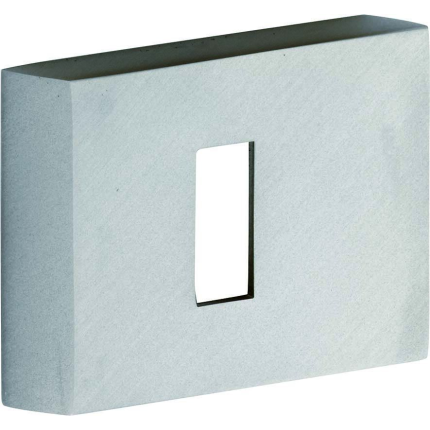 M&T Sleutelrozet Tukan/Toro rechthoekig sleutelgat rechts, mat nikkel ongelakt, 60x47x10mm
