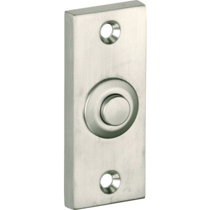 Mi Satori Beldrukker Elegant rechthoek mat nikkel PVD