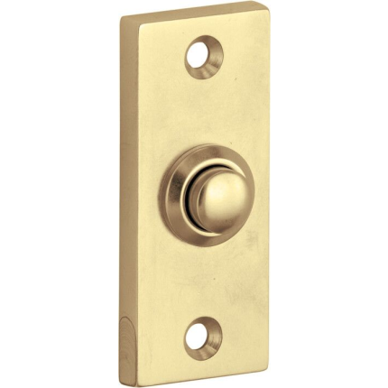 Mi Satori Beldrukker Elegant rechthoek messing getrommeld
