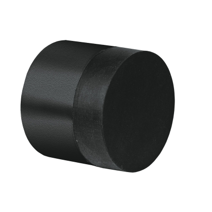 Deurstopper wandmontage ø30x26mm zwart