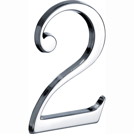 Mi Satori Huisnummer Roman 120mm-2 glans chroom