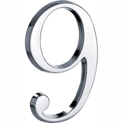 Mi Satori Huisnummer Roman 120mm-9 glans chroom