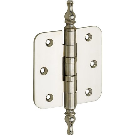 Mi Satori Kogell.scharn. ronde hoek 89x89mm vaas messing glans nikkel