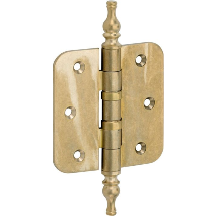 Mi Satori Kogellagerscharnier ronde hoek 76x76mm vaas messing antiek per 12 stuks