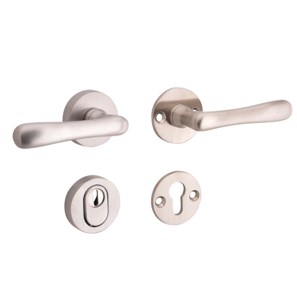 Mi Satori kruk/kruk op rozet - SKG Linea mat nikkel / mat nikkel PVD rechts