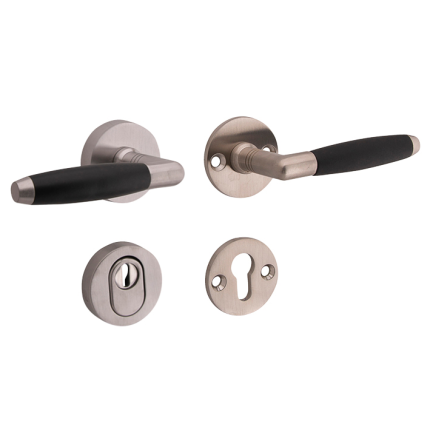 Mi Satori kruk/kruk op rozet - SKG Ton mat nikkel / mat nikkel PVD rechts