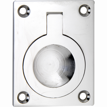 Mi Satori Luikring rechthoekig 50x38mm glans nikkel