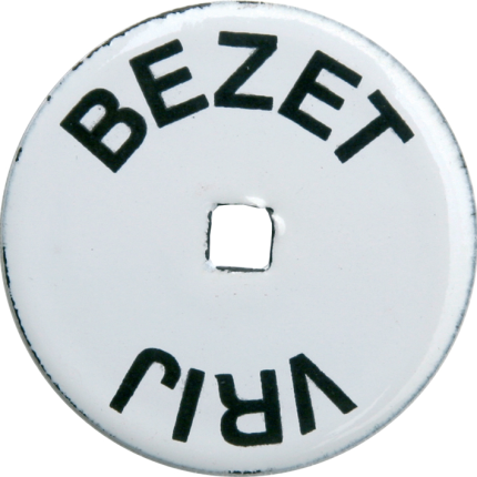 Mi Satori Plaatje tbv vrij / bezet overslag emaille