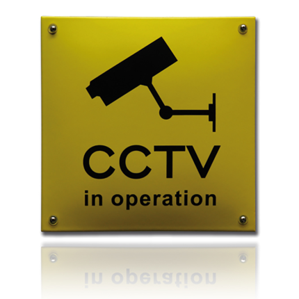 NH-98 emaille veiligheidsbord 'CCTV in oparation'