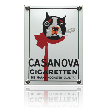 NK-10-CC emaille reclamebord 'Casanova'