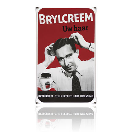 NO-01-BR emaille reclamebord 'Brylcreem'