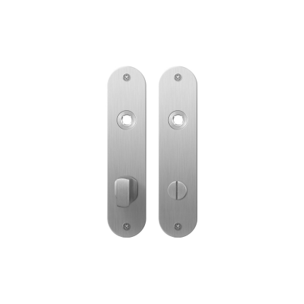Plaatschild GPF1100.12 WC72/8 grote knop RVS geborsteld