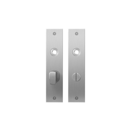Plaatschild GPF1100.16 WC57/5 grote knop RVS geborsteld