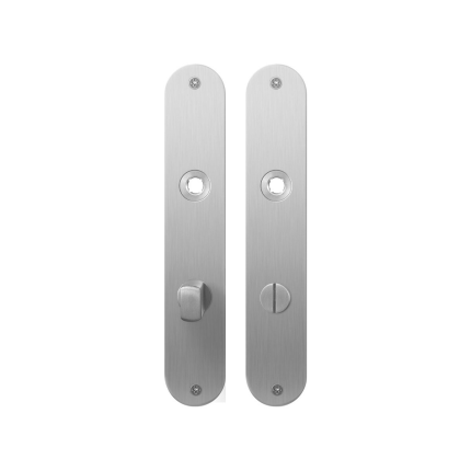 Plaatschild GPF1100.21 WC72/8 normale knop RVS geborsteld