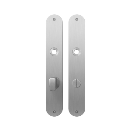 Plaatschild GPF1100.22 WC72/8 grote knop RVS geborsteld