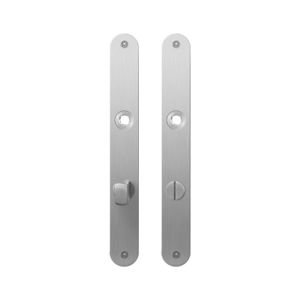 Plaatschild GPF1100.23 WC72/8 normale knop RVS geborsteld