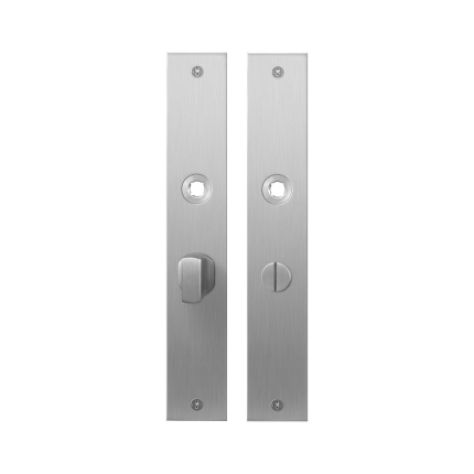 Plaatschild GPF1100.27 WC57/5 grote knop RVS geborsteld