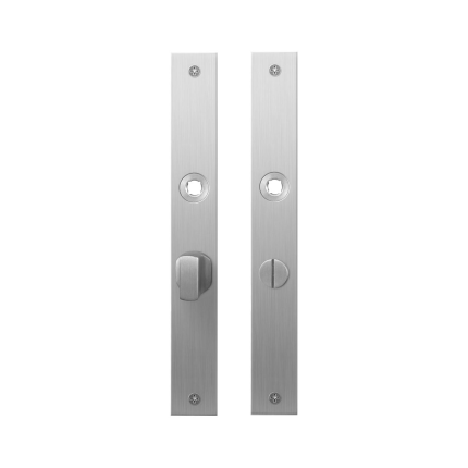 Plaatschild GPF1100.28 WC57/5 grote knop RVS geborsteld