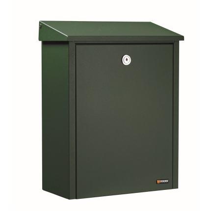 Postkast groen, 390x280x150 mm