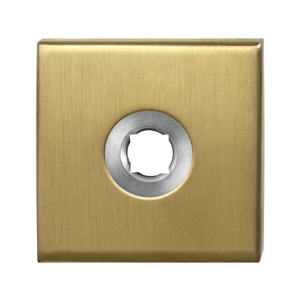 Rozet GPF1100.02P4R 50x50x8mm PVD mat messing rechtsdraaiend